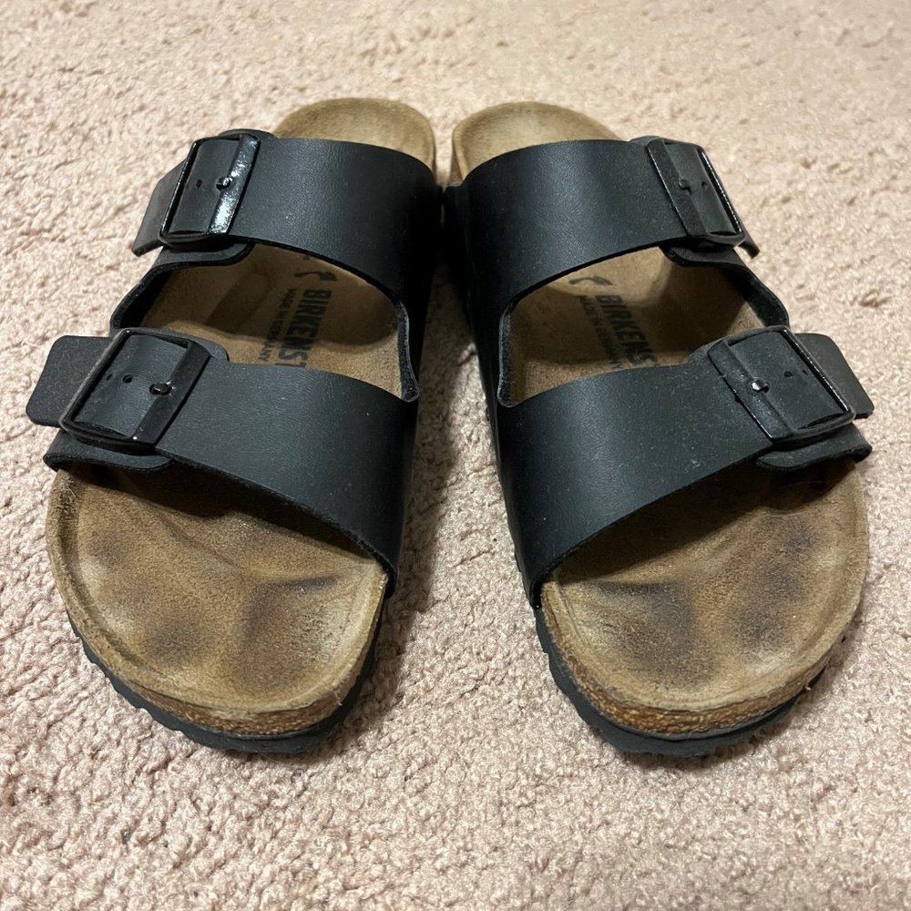 Birkenstock Arizona Soft Footbed Sandals In Black
